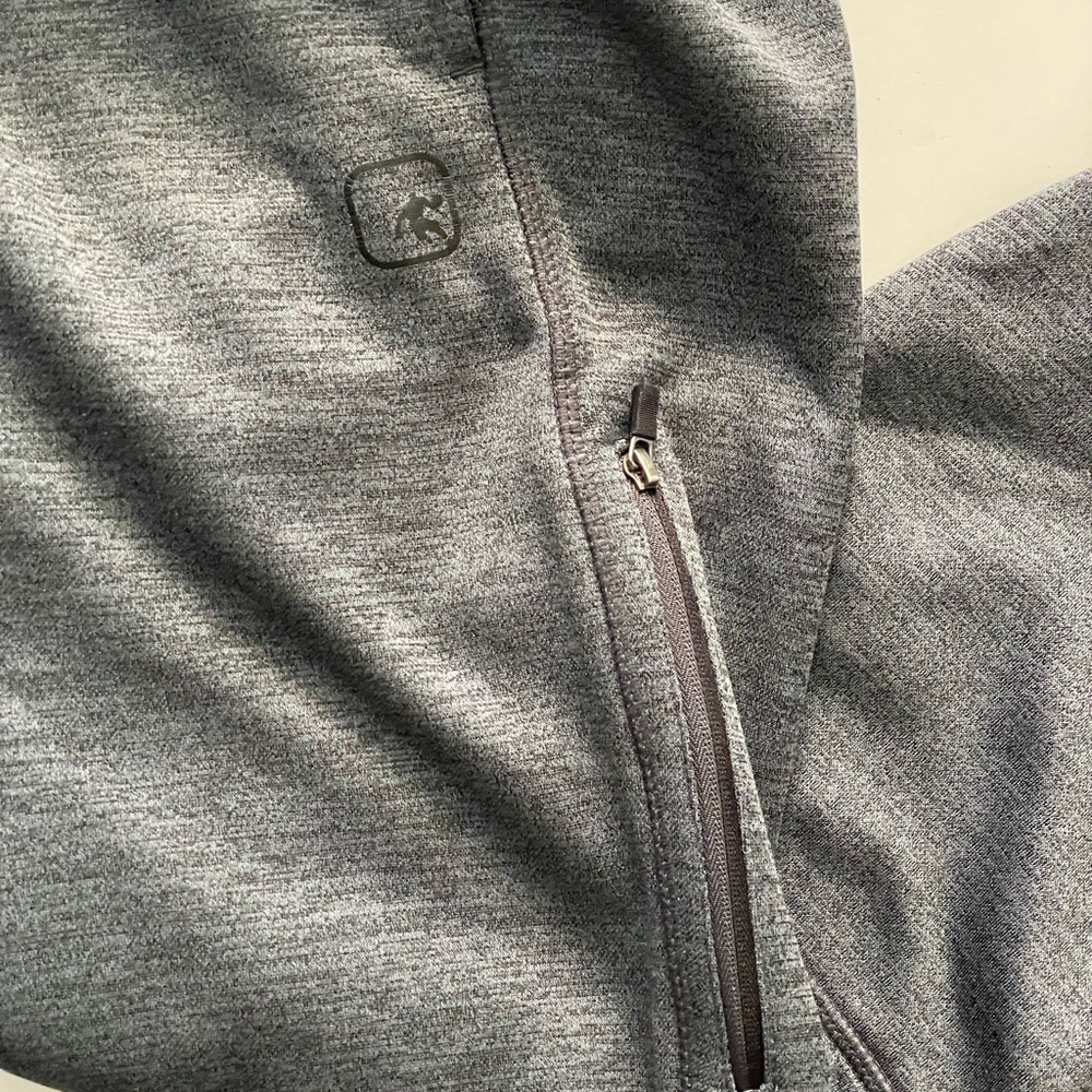 AND1 Men's Fleece Basketball Training Joggers Gray Athletic Gym Sweatpants Sz S - Picture 7 of 12